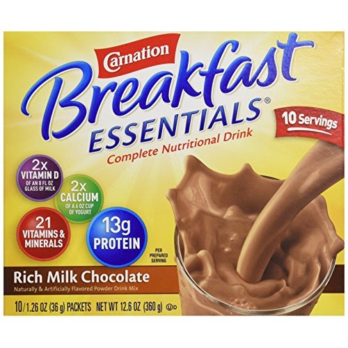 Carnation, Breakfast Essentials Powder Drink Mix, Rich Milk Choc