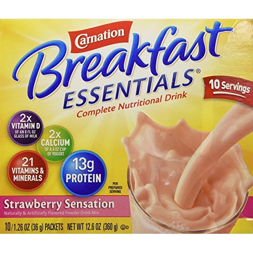 Carnation Breakfast Essentials Strawberry Sensations Complete Nu