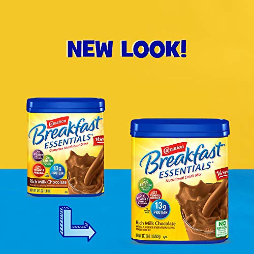 Carnation Breakfast Essentials Powder Drink Mix, Rich Milk Choco