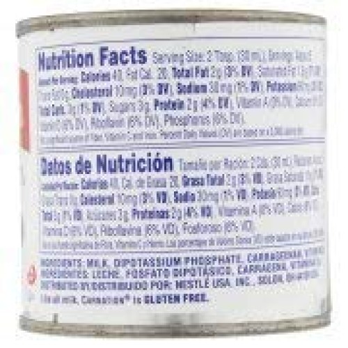 Carnation Vitamin D Added Evaporated Milk 5 Fl. Oz.Pack Of 12