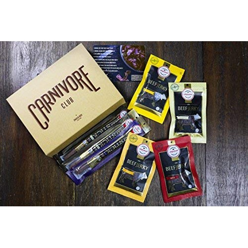 Carnivore Club Beef Jerky Box - Delicious Jerky And Meat Sticks
