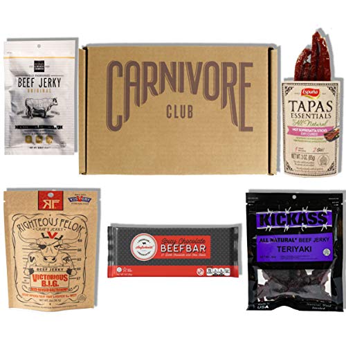 Carnivore Club Beef Jerky Box - Delicious Jerky And Meat Sticks