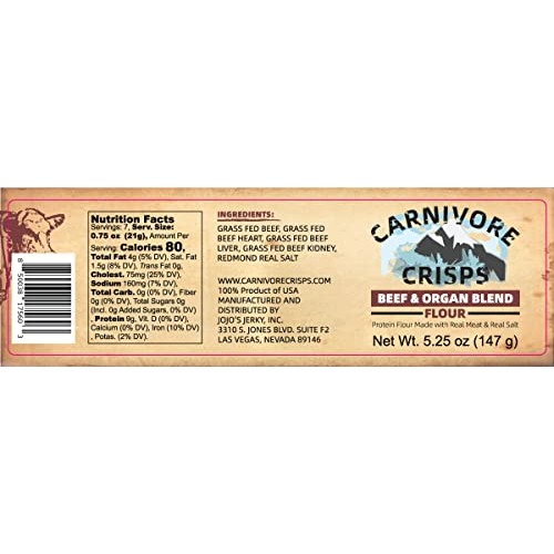 Carnivore Crisps Beef Organ Blend Flour. Flour made with meat an... Carnivore Crisps Beef Organ Blend Flour. Flour made with meat an...