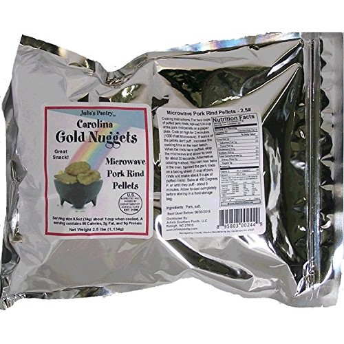 Julias Pantry Pork Rinds 2.5 Pounds Value Bag ZERO CARBS - Atki...