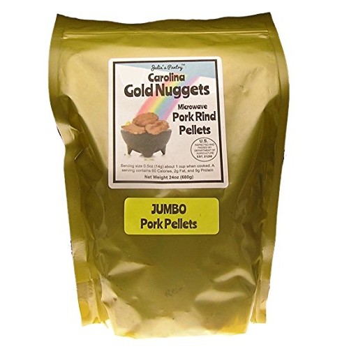 Microwave Pork Rinds JUMBO Chicharrones 24 Oz - Keto, Atkins, Pa...