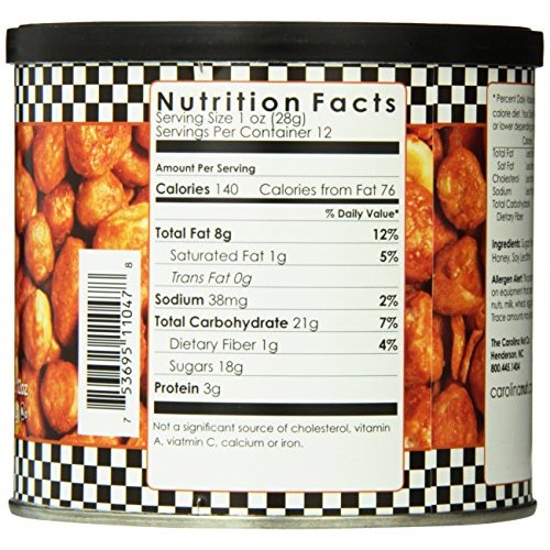 The Carolina Nut Company Peanuts, Butter Toffee, 12 Oz