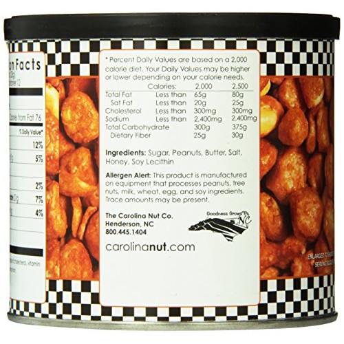 The Carolina Nut Company Peanuts, Butter Toffee, 12 Oz