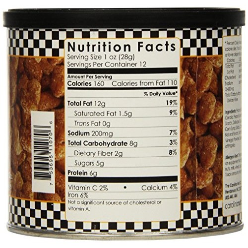 The Carolina Nut Company Peanuts, Honey Roasted Chipotle, 12 Ounce