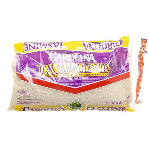 Carolina Jasmine Thai Hom Mali Rice Gluten Free 80 Oz. Pack Of 3.