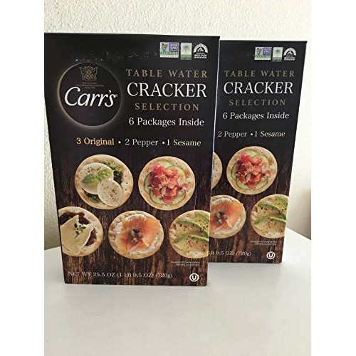 Carr’S Table Water Cracker Selection 12Packs6 Original;4Pepper;