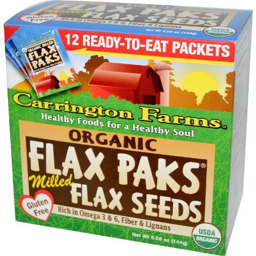 Carrington Farms Organic Flax Paks Milled Flax Seeds 12 Packs 4