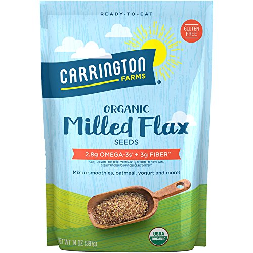 Carrington Farms Organic Milled Flax Seed, Gluten Free, Usda Org