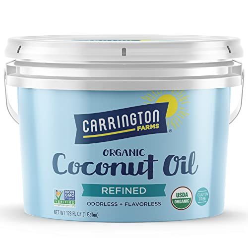 Carrington Farms Organic Refined Coconut Oil, Gluten Free, Non-G