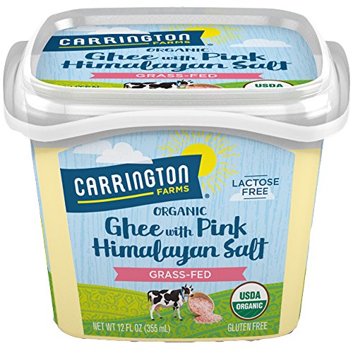 Carrington Farms Usda Organic Grass Fed Ghee With Himalayan Salt