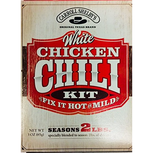 Carrol Shelbys White Chicken Chili Kit 3 Ounce Pack Of 2