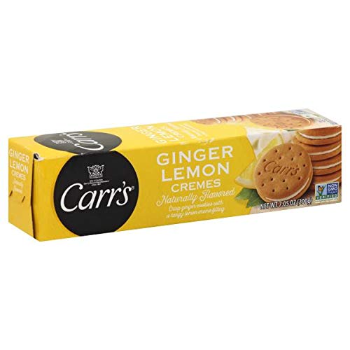 Carrs English Tea Cookies, Ginger Lemon Cremes, 3-Count, 7.05-O