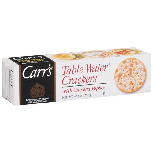 Carrs, Table Water Crackers, Cracked Pepper Pack Of 4