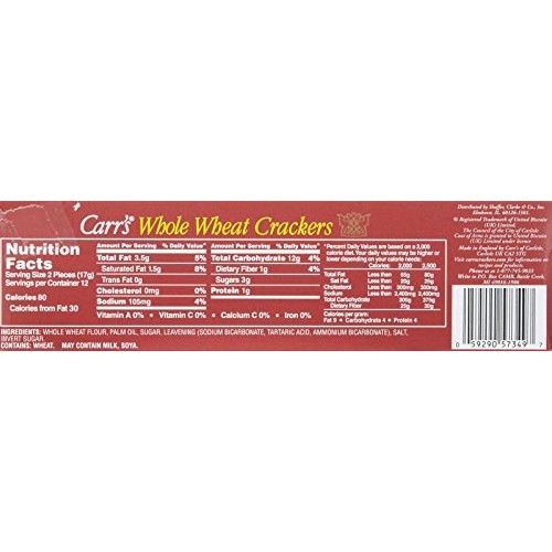 Carrs Whole Wheat Crackers-7 Oz-2 Pack