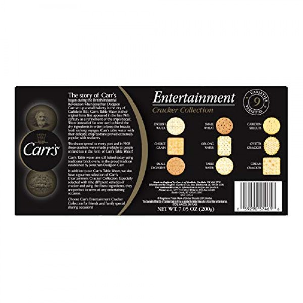 Carrs Entertainment Collection Crackers, 7.05 Oz