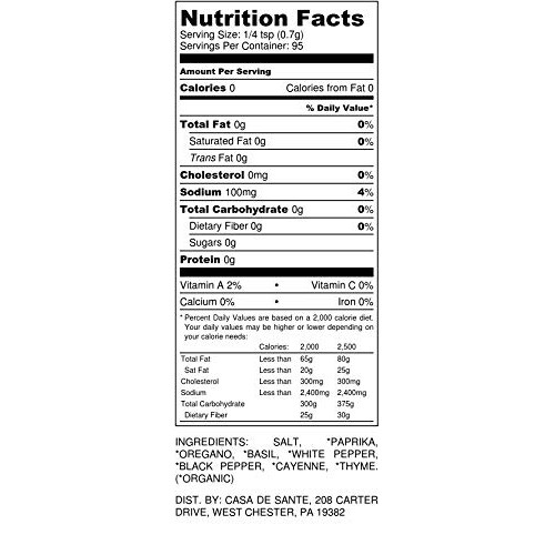 Organic Low Fodmap Certified Paleo Seasoning Cajun Seasoning|N