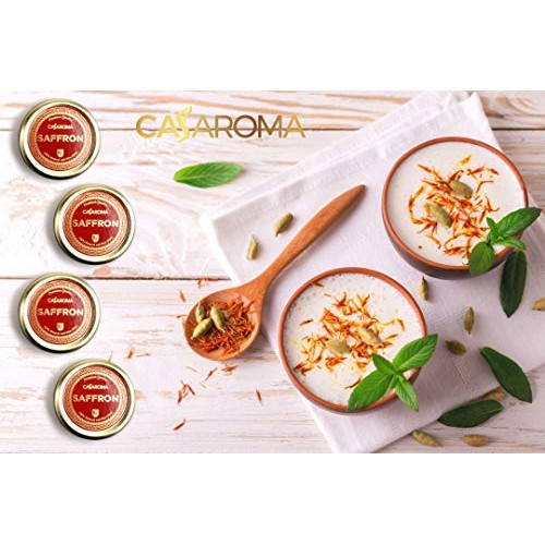 Casaroma All Red Saffron Threads, Pure Spice For Persian Rice, P