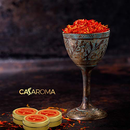 Casaroma All Red Saffron Threads, Pure Spice For Persian Rice, P