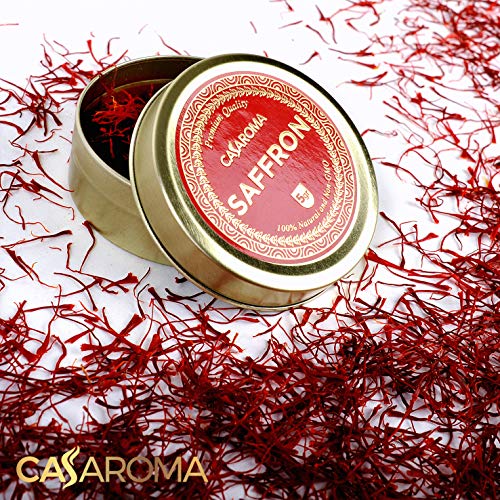 Casaroma All Red Saffron Threads, Pure Spice For Persian Rice, P