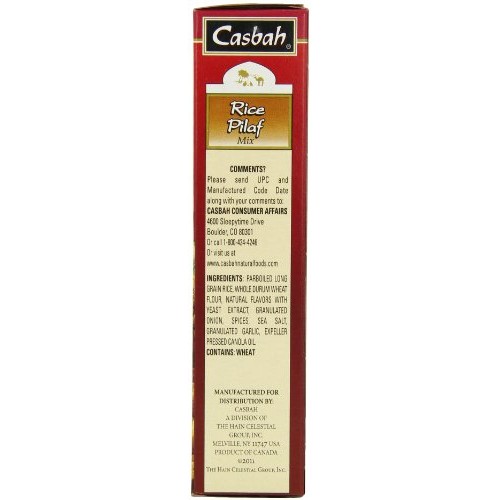 Casbah Authentic Grains, Seasoned Rice Pilaf Mix, 7 Ounce Pack