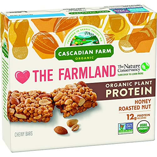 Cascadian Farm Organic Protein Bars, Honey Roasted Nut, 8.85 Oz