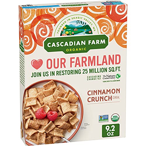 Cascadian Farm Organic Cinnamon Crunch Cereal, Whole Grain Cerea