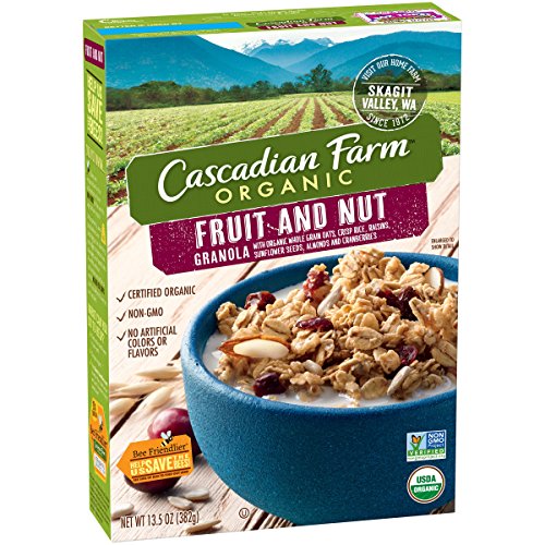 Cascadian Farm Fruit And Nut Granola 13.5 Oz Pack Of 3