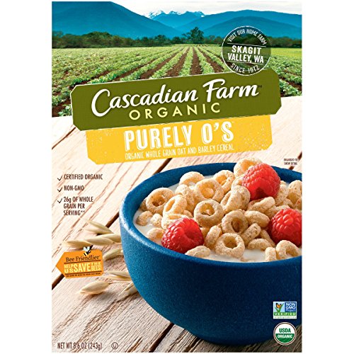 Cascadian Farm Organic Cereal, Purely Os, 8.6 Ounce