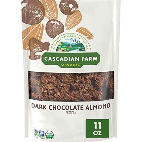 Cascadian Farm Organic Granola, Dark Chocolate Almond Cereal, Re...