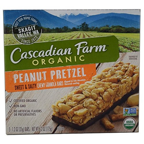 Cascadian Farm Organic Peanut Pretzel Chewy Granola Bars, 6.2 Ou