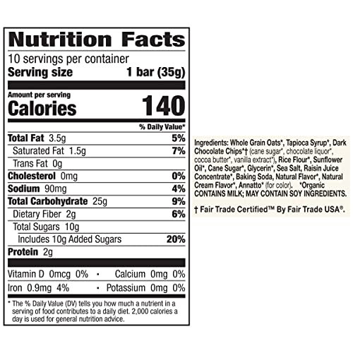 Cascadian Farm Organic Granola Bars, Chocolate Chip Chewy Granol