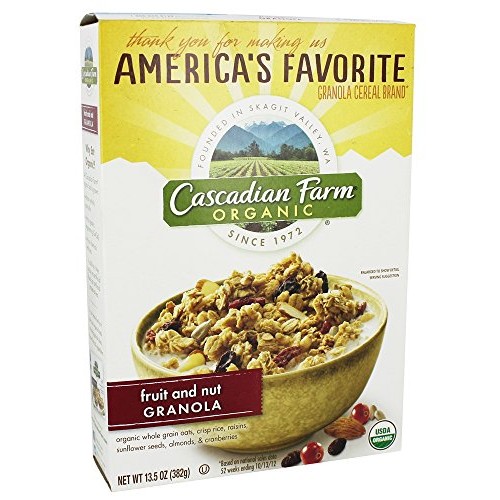 Cascadian Farms Fruit &Amp; Nut Granola 5X13.25 Oz.