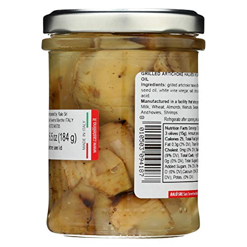 Castellino, Artichoke Grilled Halves, 6.5 Ounce