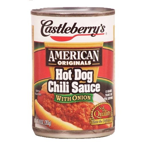 Castleberry Hot Dog Chili with Onion