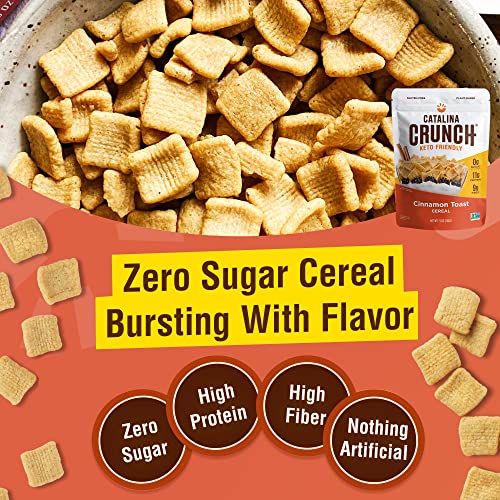 Catalina Crunch Cinnamon Toast Keto Cereal 4 Pack 9oz Bags | L...