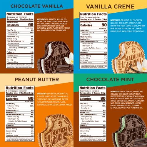 Catalina Crunch Sandwich Cookies Variety Pack 4 Flavors, 6.8 O...