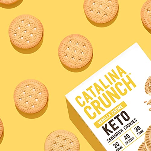 Catalina Crunch Vanilla Crème Keto Sandwich Cookies: Keto Cookie