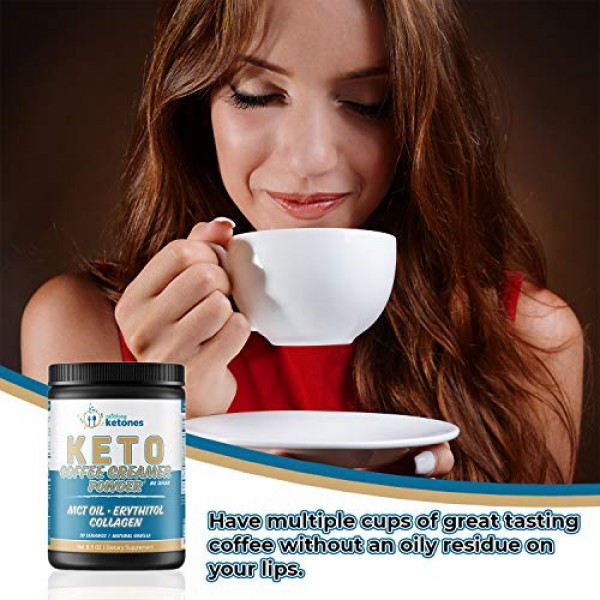 Catching Ketones Keto Coffee Creamer with MCT Oil, French Vanill...