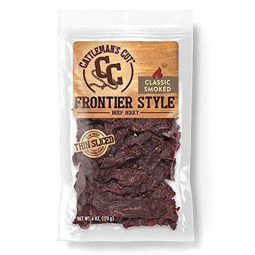 Cattlemans Cut Classic Smoked Frontier Style Beef Jerky, 6 Ounce
