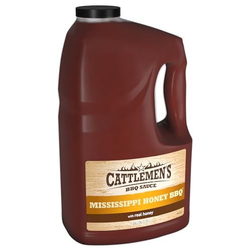 Cattlemens Mississippi Honey BBQ Sauce, 1 gal - One Gallon Bulk...