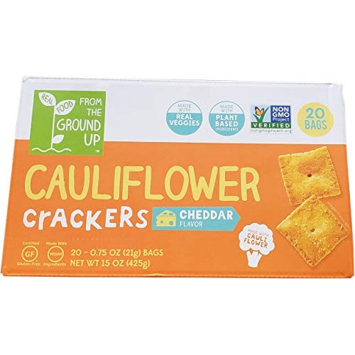 Cauliflower Cracker, Cheddar, 15 Ounce