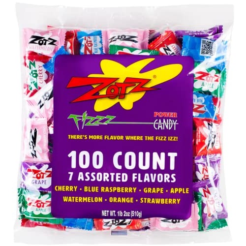 Zotz Fizzy Candy, Assorted Flavors, 200 Count