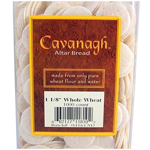 Cavanagh Altar Bread - 1 1/8 Whole Wheat - 1000/Container
