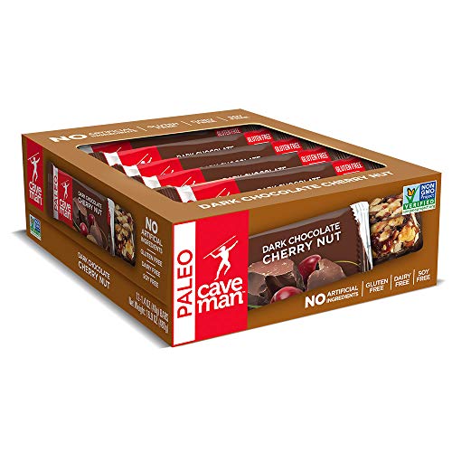 Caveman Foods Paleo-Friendly Nutrition Bar Dark Chocolate Cherry
