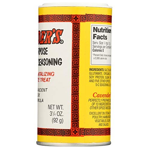 Cavender Greek Seasoning, 3.25 Oz