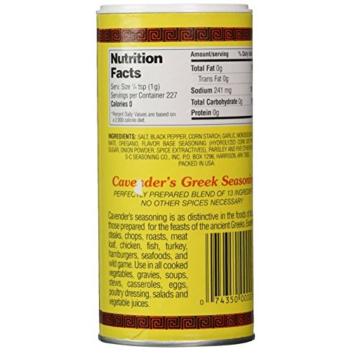 Cavenders All Purpose Greek Seasoning, 8 Oz